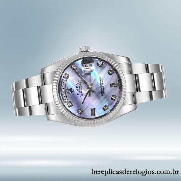 Rolex Datejust masculino 36mm 116234 Tom prata pulseira de ostra - Image 3