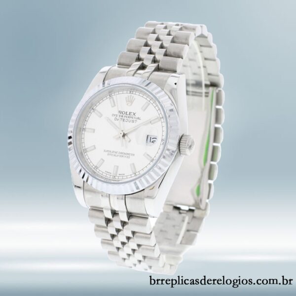 Rolex Datejust 116234WSJ 41mm masculino Tom prata - Imagem 3