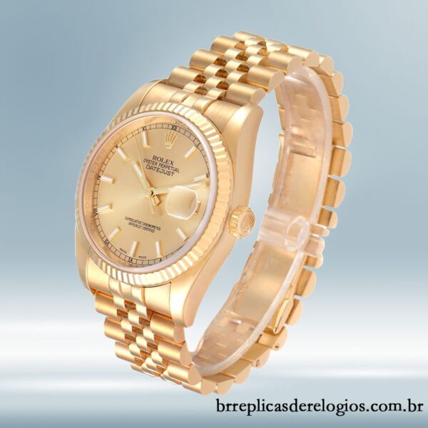 Rolex Datejust masculino 116238-0059 36mm Pulseira do Jubileu - Image 3