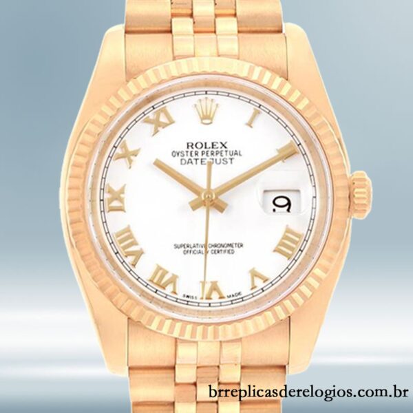 Rolex Datejust 116238 36mm masculino Tom de ouro