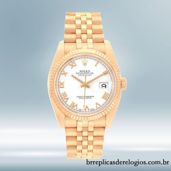 Rolex Datejust 116238 36mm masculino Tom de ouro - Image 2