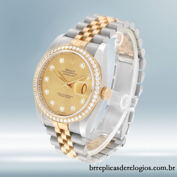 Rolex Datejust masculino 116243CDJ 36mm Tom prata Automático - Imagem 3