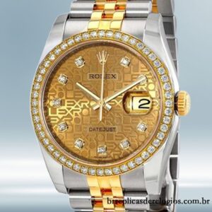 Rolex Datejust 116243CJDJ masculino 36mm Pulseira do Jubileu