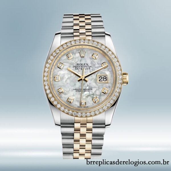 Rolex Datejust 36mm masculino 116243MDJ Pulseira - Imagem 2