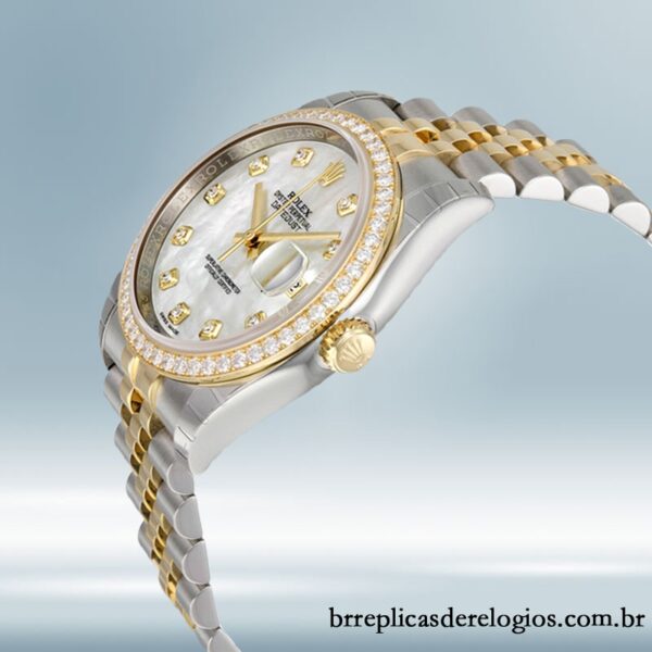 Rolex Datejust 36mm masculino 116243MDJ Pulseira - Imagem 3