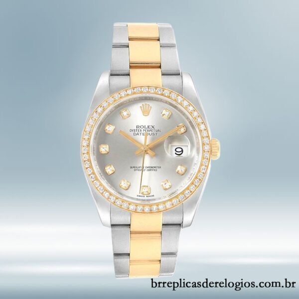 Rolex Datejust 116243SDO masculino 36mm Tom prata - Image 2
