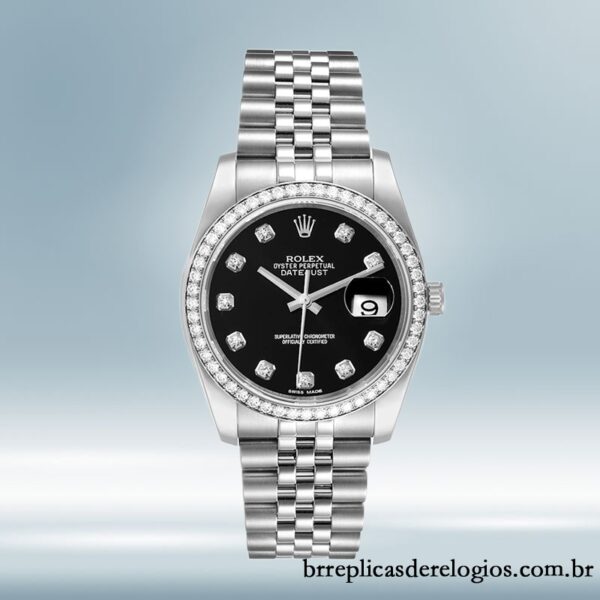 Rolex Datejust 36mm masculino 116244BKDJ Pulseira mostrador preto - Image 2