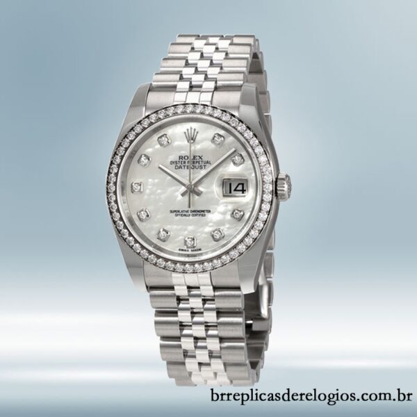 Rolex Datejust 116244MDJ masculino 36mm Tom prata Automático - Imagem 2