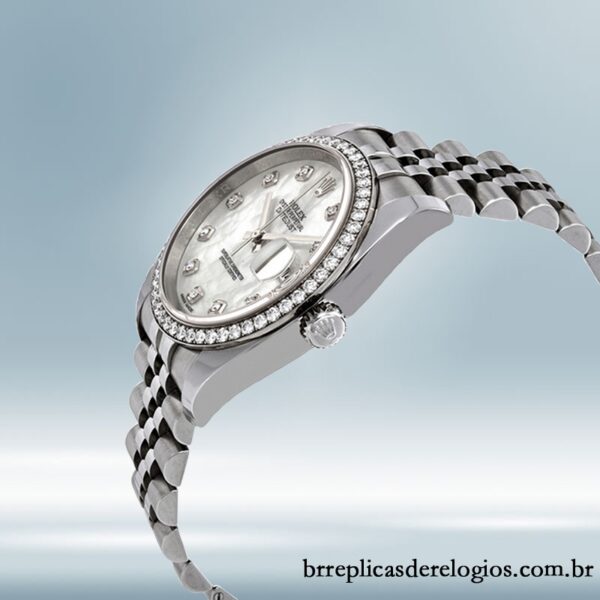 Rolex Datejust 116244MDJ masculino 36mm Tom prata Automático - Imagem 3