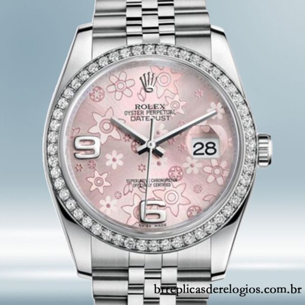 Rolex Datejust masculino 36mm 116244PFAJ Pulseira Automático