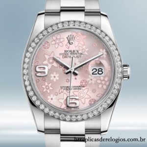 Rolex Datejust 116244PFAO masculino 36mm Automático Tom prata