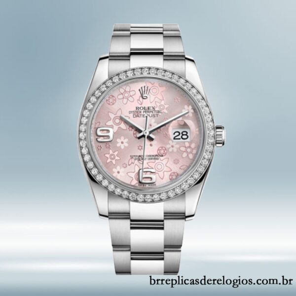 Rolex Datejust 116244PFAO masculino 36mm Automático Tom prata - Image 2