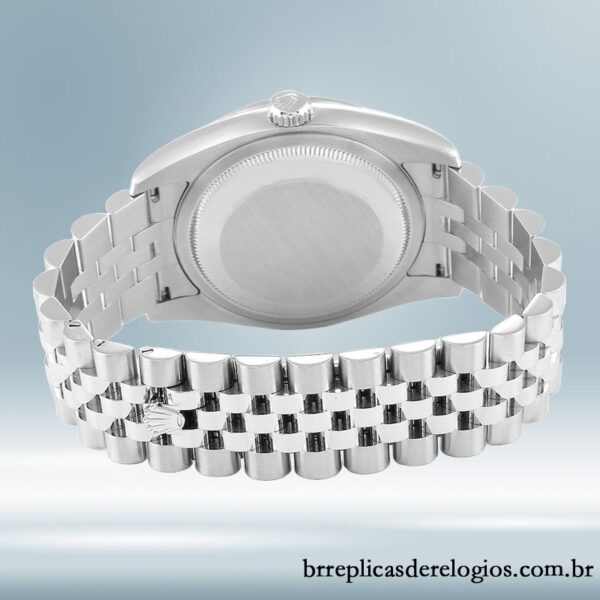 Rolex Datejust 36mm masculino 116244SJDJ Tom prata - Imagem 4