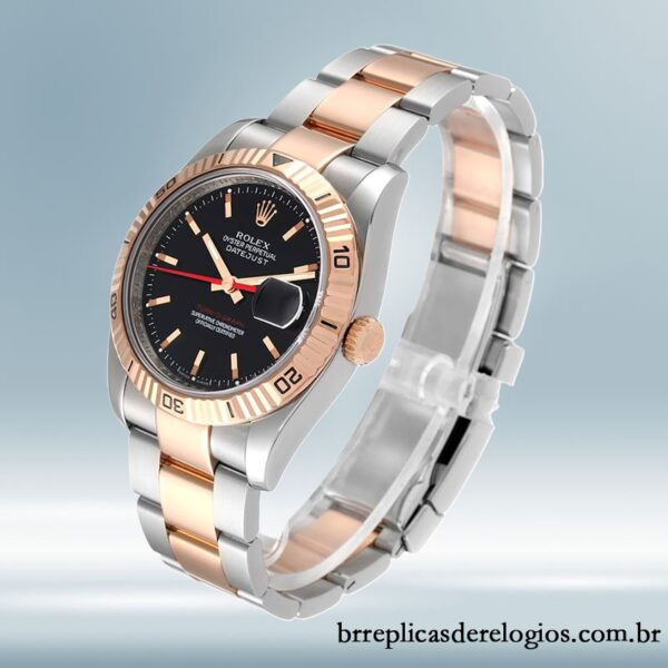 Rolex Datejust Turn-o-graph masculino 36mm 116261 Tom prata - Image 3