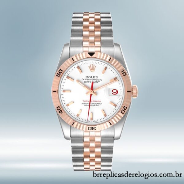 Rolex Datejust Turn-o-graph 116261 masculino 36mm Pulseira Jubileu/Pulseira Ostra - Image 2