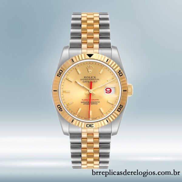 Rolex Datejust Turn-o-graph 116263 masculino 36mm mostrador champanhe Pulseira Jubileu/Pulseira Ostra - Image 2