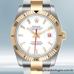 Rolex Datejust Turn-o-graph 116263 36mm masculino Tom prata