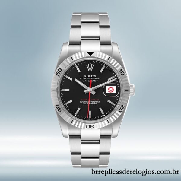 Rolex Datejust Turn-o-graph 116264 masculino 36mm Pulseira Ostra/Pulseira Jubileu Tom prata - Image 2