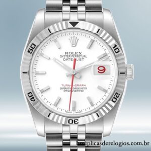 Rolex Datejust Turn-o-graph 36mm masculino 116264 Tom prata