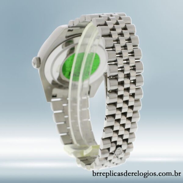 Rolex Datejust 116334BLSJ 41mm masculino pulseira de ostra Tom prata - Image 4