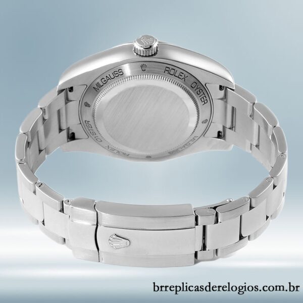 Rolex Milgauss masculino 40mm 116400BKSO mostrador preto Automático - Imagem 4
