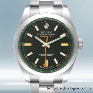 Rolex Milgauss 40mm masculino m116400gv-0001 pulseira de ostra
