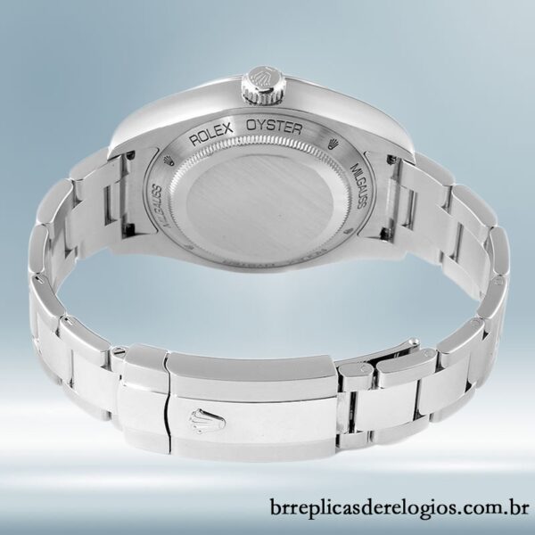 Rolex Milgauss 116400-72400 40mm masculino mostrador branco Tom prata - Imagem 4