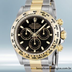 Rolex Daytona 116503BKSO masculino 40mm Tom prata pulseira de ostra
