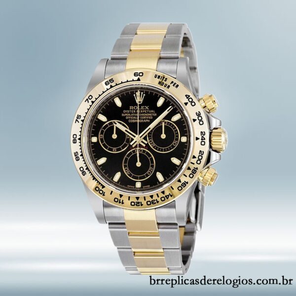 Rolex Daytona 116503BKSO masculino 40mm Tom prata pulseira de ostra - Image 2