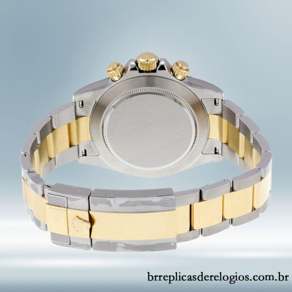 Rolex Daytona 116503BKSO masculino 40mm Tom prata pulseira de ostra - Image 4