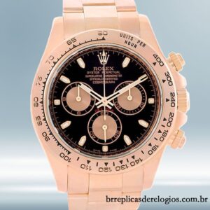 Rolex Daytona m116505-0008 masculino 40mm pulseira de ostra mostrador preto