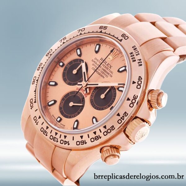 Rolex Daytona 40mm masculino m116505-0009 Rosa Dourado pulseira de ostra - Image 3