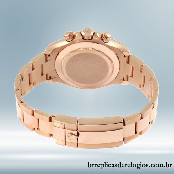 Rolex Daytona 40mm masculino m116505-0009 Rosa Dourado pulseira de ostra - Image 4