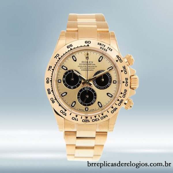 Rolex Daytona masculino 40mm 116508BKCSO tom de ouro amarelo Mostrador preto e champanhe - Image 2