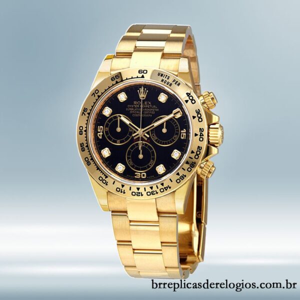 Rolex Daytona masculino 40mm 116508BKDO tom de ouro amarelo - Image 2