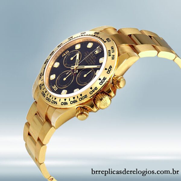 Rolex Daytona masculino 40mm 116508BKDO tom de ouro amarelo - Image 3