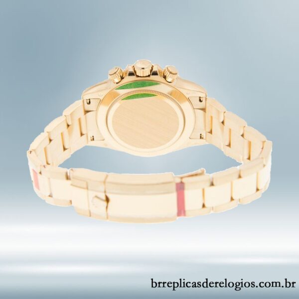 Rolex Daytona 40mm masculino 116508BKSO Pulseira tom de ouro amarelo - Imagem 4