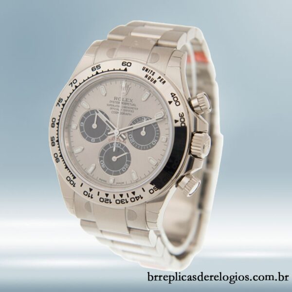 Rolex Daytona 40mm masculino m116509-0072 Tom prata Mostrador cinza - Image 3