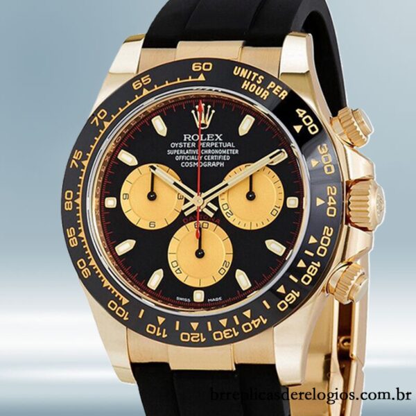 Rolex Daytona 40mm masculino 116518BKCSR Automático Tom de ouro