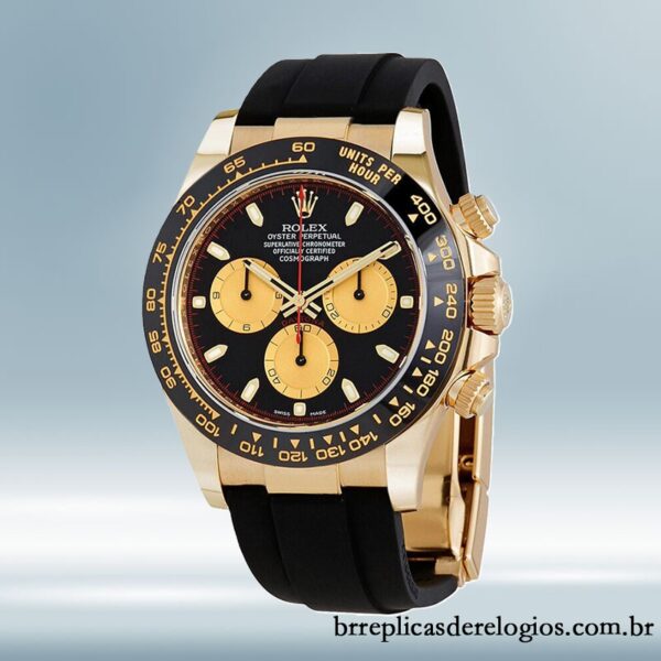 Rolex Daytona 40mm masculino 116518BKCSR Automático Tom de ouro - Imagem 2
