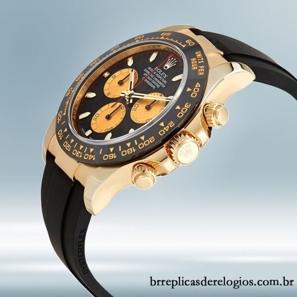 Rolex Daytona 40mm masculino 116518BKCSR Automático Tom de ouro - Imagem 3