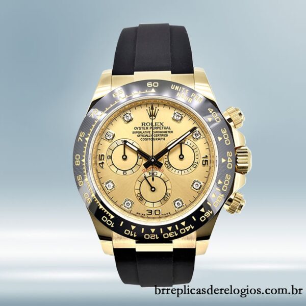 Rolex Daytona 116518CDR masculino 40mm Elástico de borracha mostrador champanhe - Image 2
