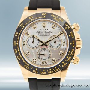 Rolex Daytona masculino 40mm 116518MDR Tom de ouro
