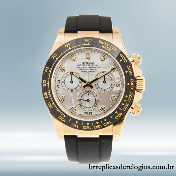 Rolex Daytona masculino 40mm 116518MDR Tom de ouro - Imagem 2