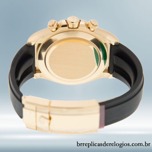 Rolex Daytona masculino 40mm 116518MDR Tom de ouro - Imagem 4
