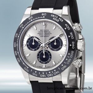 Rolex Daytona masculino 116519LN 40mm Mostrador de A?o Tom prata