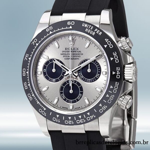 Rolex Daytona masculino 116519LN 40mm Mostrador de A?o Tom prata