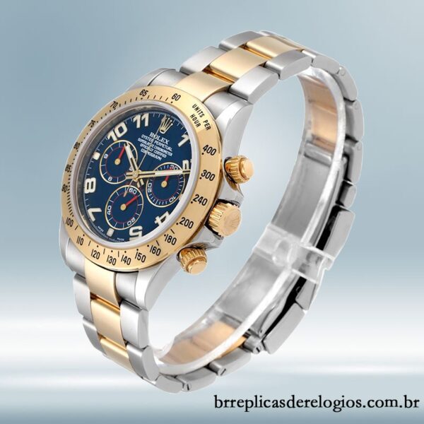 Rolex Daytona 116523BLAO 40mm masculino mostrador azul pulseira de ostra - Image 3