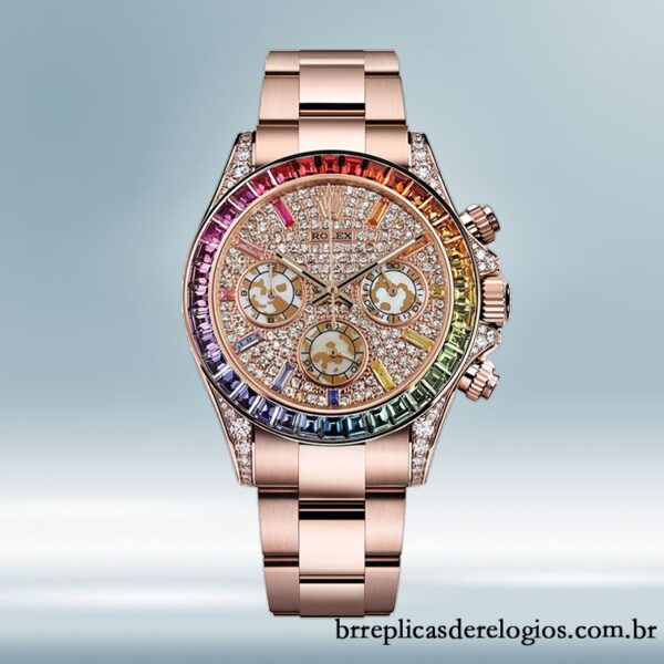 Rolex Daytona masculino 116595RBOW 40mm Mostrador Pavimentado em Diamante - Image 2