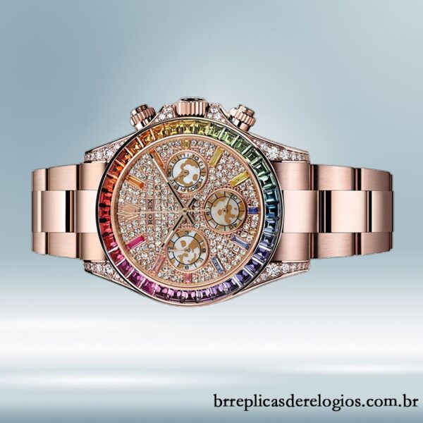 Rolex Daytona masculino 116595RBOW 40mm Mostrador Pavimentado em Diamante - Image 3